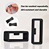 2 x Rubber Watch Strap Part Silicone Keeper Replacement Sports Black Holder Retainer Loop Smart Watch | Various Sizes | 18mm, 20mm, 22mm, 24mm, 26mm | 2 Pack #2
