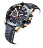 SEKONDA Mens Chronograph Quartz Watch with Leather Strap 1489.27 #2