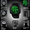 Mens Sports Digital Watches - Outdoor Waterproof Sport Watch with Alarm/Timer, Big Face Military Wrist Watches with LED Backlight for Running Men - Black by VDSOW #5