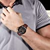 LIGE Mens Watches Fashion Waterproof Sports Chronograph Analogue Quartz Stainless Steel Leather Bracelet Wristwatch #4