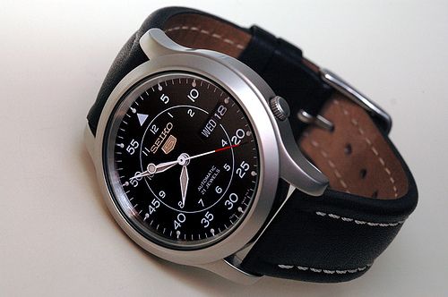 A Typical Seiko 5 watch